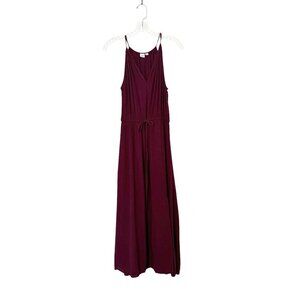 GAP Burgundy Gauze Maxi Dress